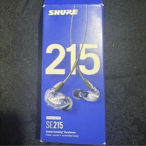 SHURE SE215 SPE In-Ear Earphones Earbuds Headphones IEM Monitor PURPLE